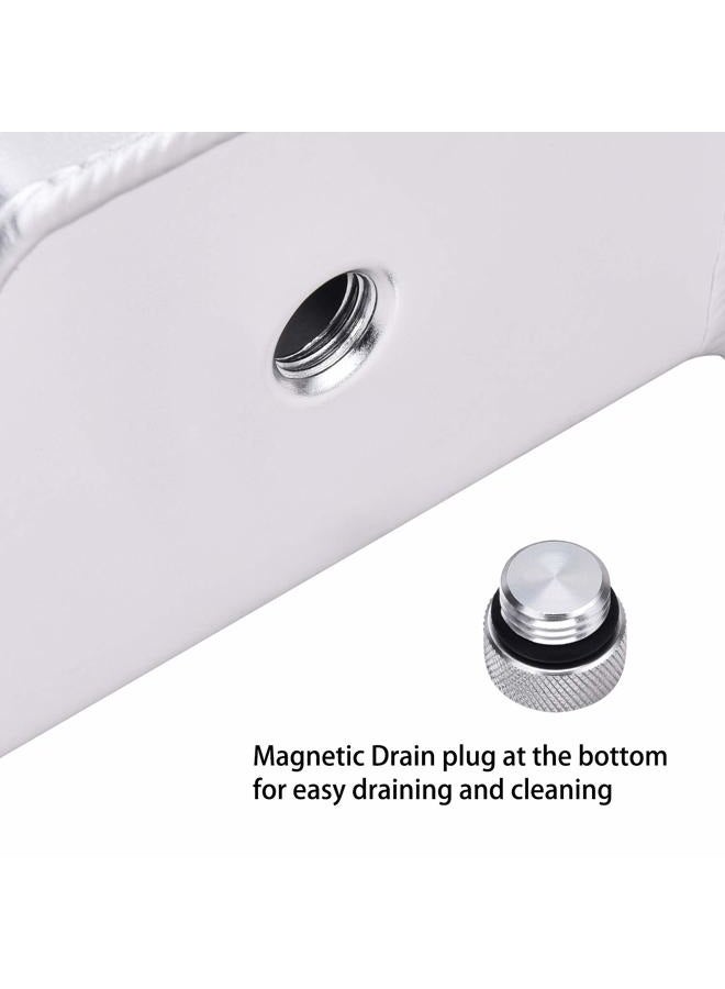 SPEEDWOW Coolant Overflow Tank, Aluminum Radiator Overflow Tank with Teflon Tape & O-ring Gasket, 1 L Universal Reservoir Expansion Tank (Silver) - Image 5