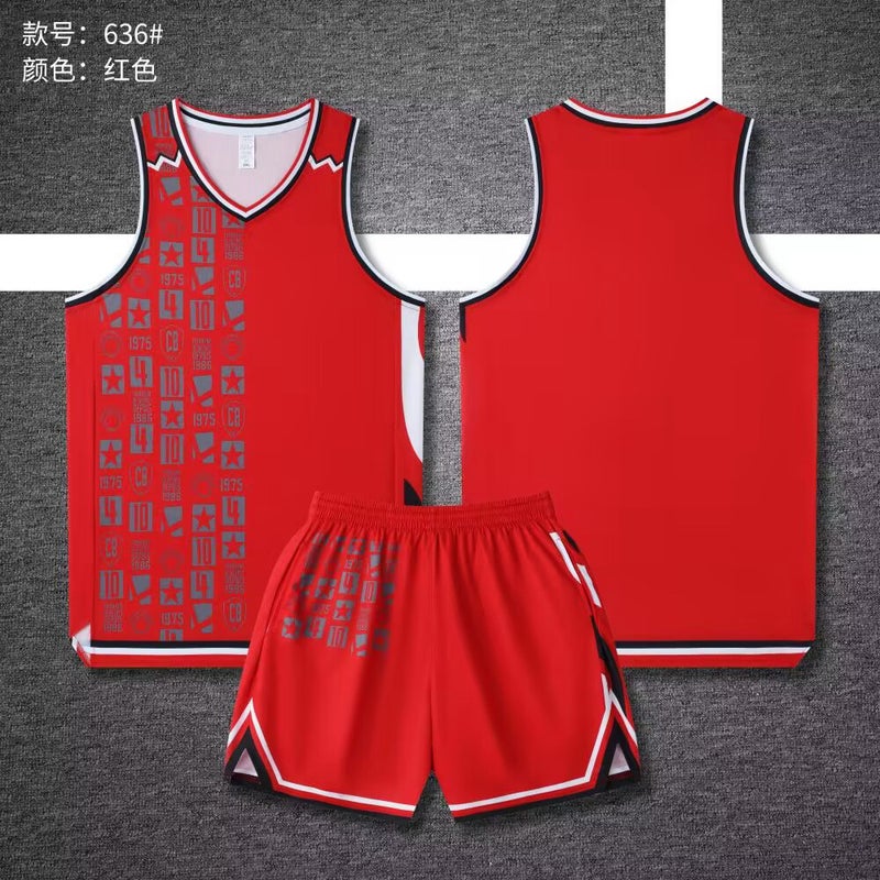 Summer Basketball Uniform Suit For Adult Male Students Quick-Drying Breathable Jersey Campus Female Children Training Game Sportswear - Image 1