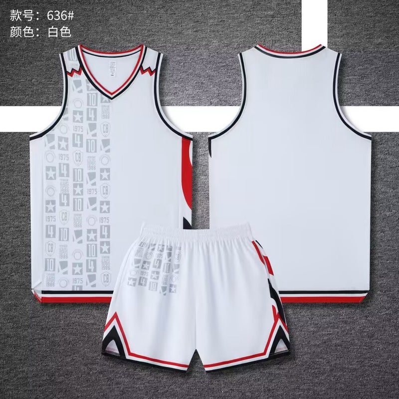 Summer Basketball Uniform Suit For Adult Male Students Quick-Drying Breathable Jersey Campus Female Children Training Game Sportswear - Image 5