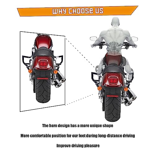 Kinglemc Crash Bar Engine Guard Highway Freeway Bar for Harley V-Rod Vrod Night Rod Muscle VRSC VRSCF VRSCA (Black) - Image 3