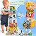 Aizweb Toddler SortingStacking Toys with Magnetic Wooden VehicleCarsCommunity HelpersSTEM Building BlocksEducational Learning Montessori Gifts for 1 2 3 Year Old Boys Girls Preschool Kindergarten - Image 4