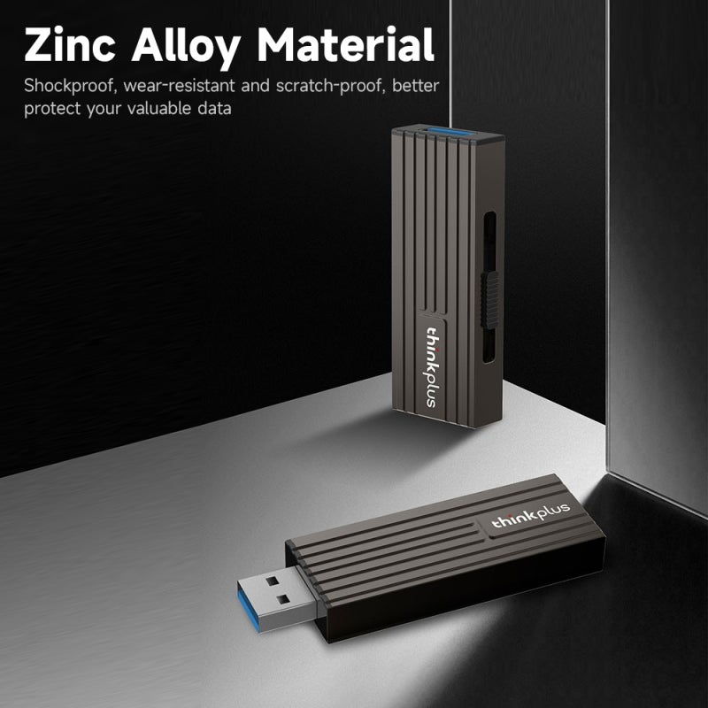 USB Flash Drive 64GB Black Zinc Alloy Shell Shockproof Wear-Resistant - 450MB/s Read Speed Dual-Port USB 3.1 Type-C Storage for Cross-Platform File Transfer - Image 4