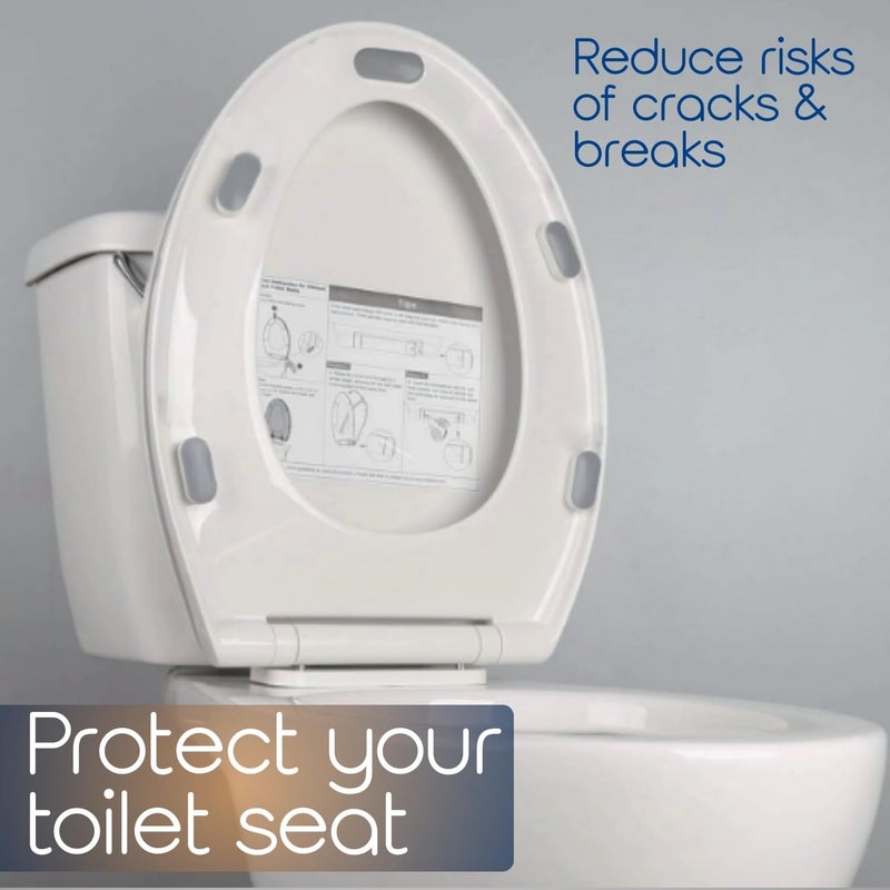 SereniBath Toilet Seat Bumpers for Use with Bidet - Stops Sliding & Wobbling - Distributes Weight Evenly to Prevent Damage to Seat or Bowl - Premium Adhesive Pads - 5pk - Image 5
