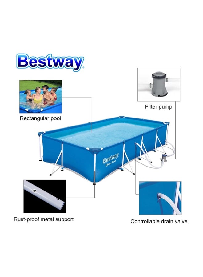 Bestway Family Splash Frame Pool Set( Filter Pump) 400mx211x81cm 5700l -26-56424 - Image 3