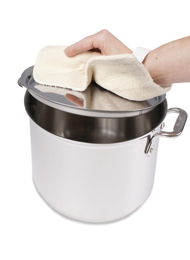 RITZ Food Service CLPG1-2E Terry Hot Pad Pot Holder with Steam Barrier,Commercial Product, 8" x 11", Set of 2, Beige - Image 2