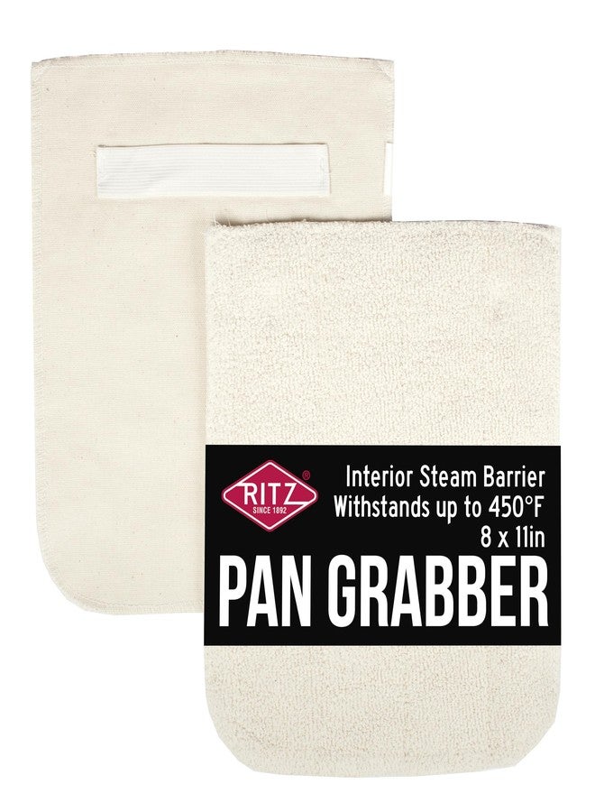RITZ Food Service CLPG1-2E Terry Hot Pad Pot Holder with Steam Barrier,Commercial Product, 8" x 11", Set of 2, Beige - Image 1