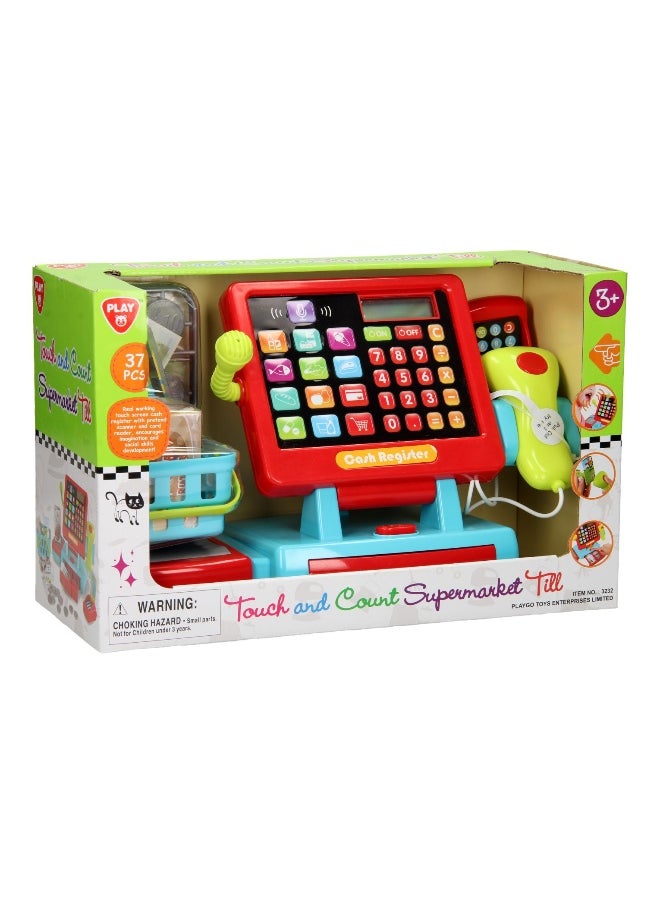PLAYGO PlayGo Touch And Count Supermarket Till Set (37 Pieces)  - Image 1