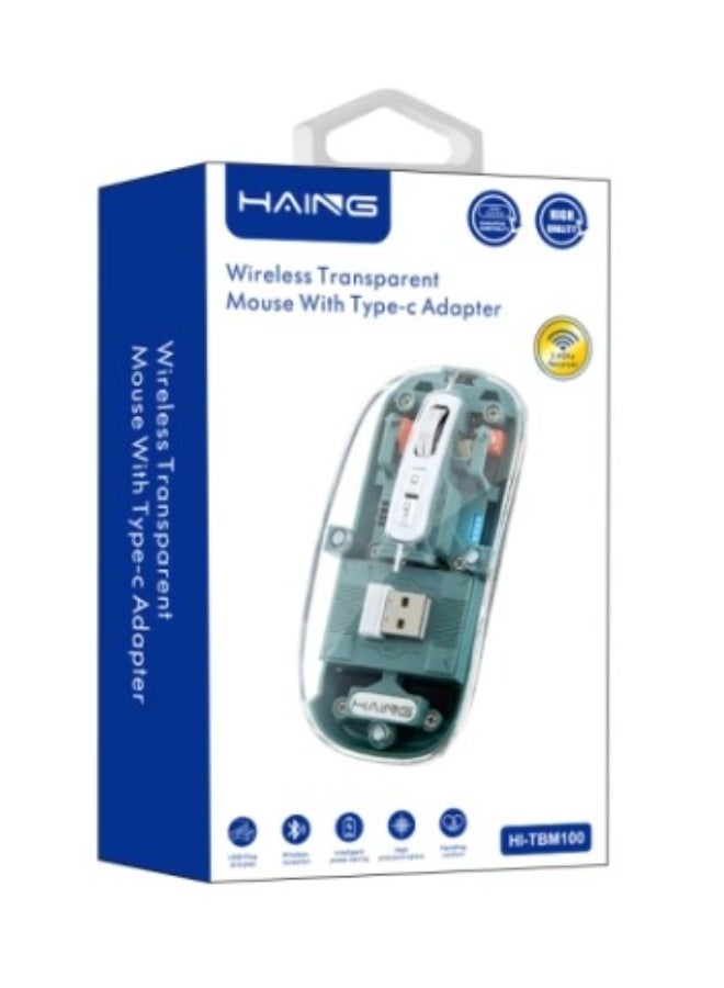 Haing ماوس بلوتوث لاسلكي و 2.4G USB و TYPE C - Image 1