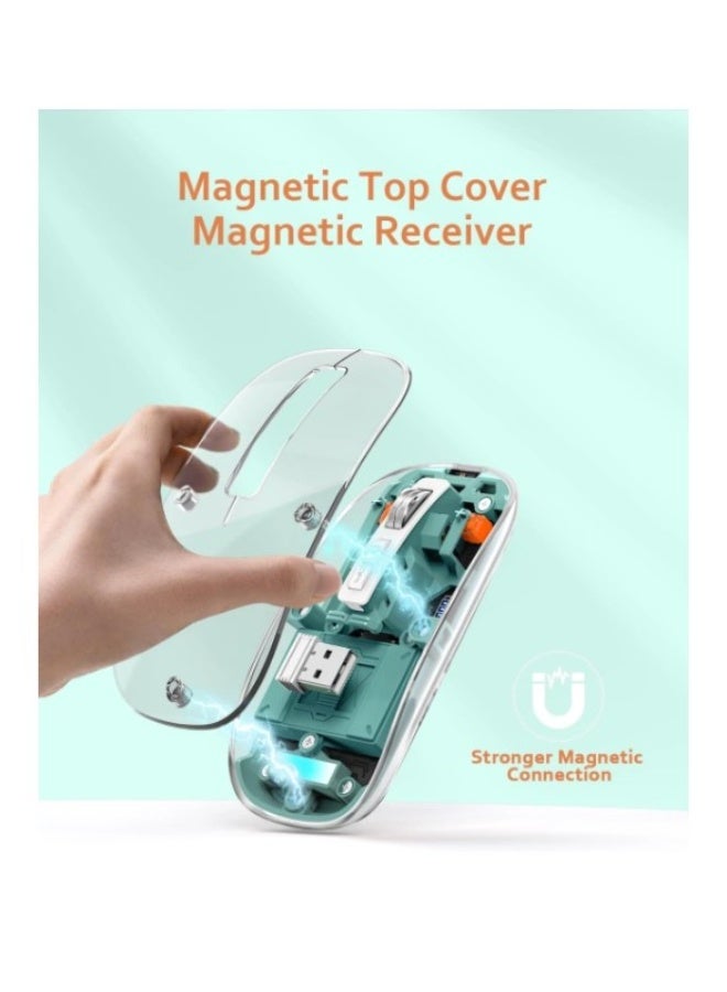 Haing ماوس بلوتوث لاسلكي و 2.4G USB و TYPE C - Image 4