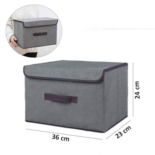 GTC Foldable Drawer Dividers, Innerwear Storage Box, Storage Boxes for Clothing, Under Bed Organizer For Underwear Closet Storage for Socks Bra Tie Scarfs Set of 4 (34266-1, Multicolor) - Image 3
