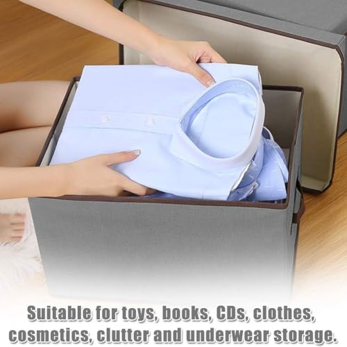 GTC Foldable Drawer Dividers, Innerwear Storage Box, Storage Boxes for Clothing, Under Bed Organizer For Underwear Closet Storage for Socks Bra Tie Scarfs Set of 4 (34266-1, Multicolor) - Image 4
