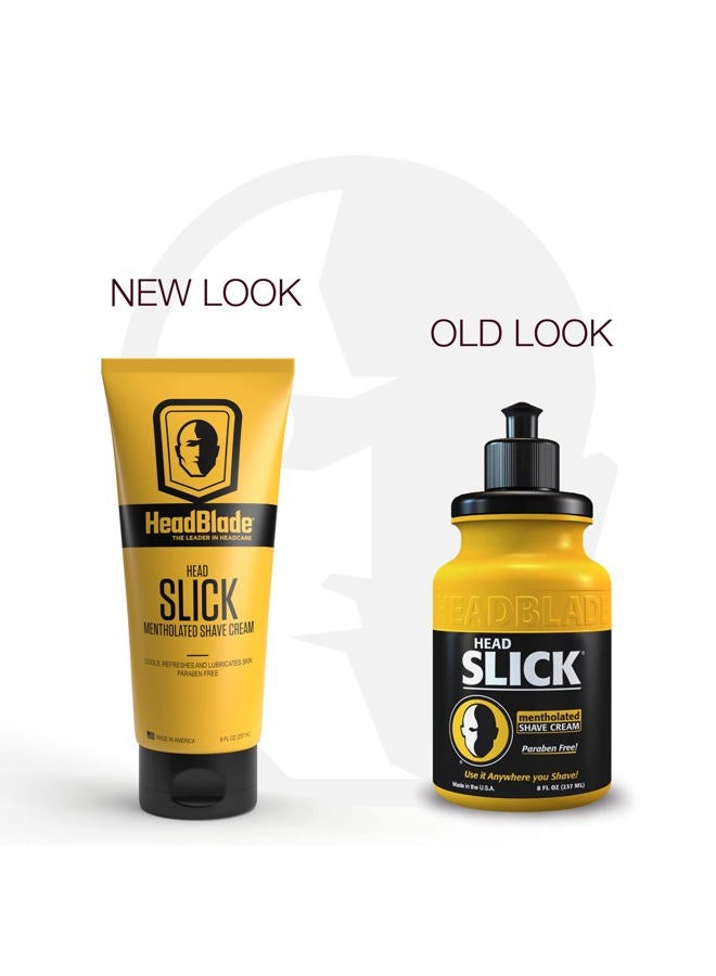 HeadBlade ATX Men's Head Shaving Starter Kit with 8oz HeadSlick Cream, Razor, Blade Refills - Image 3