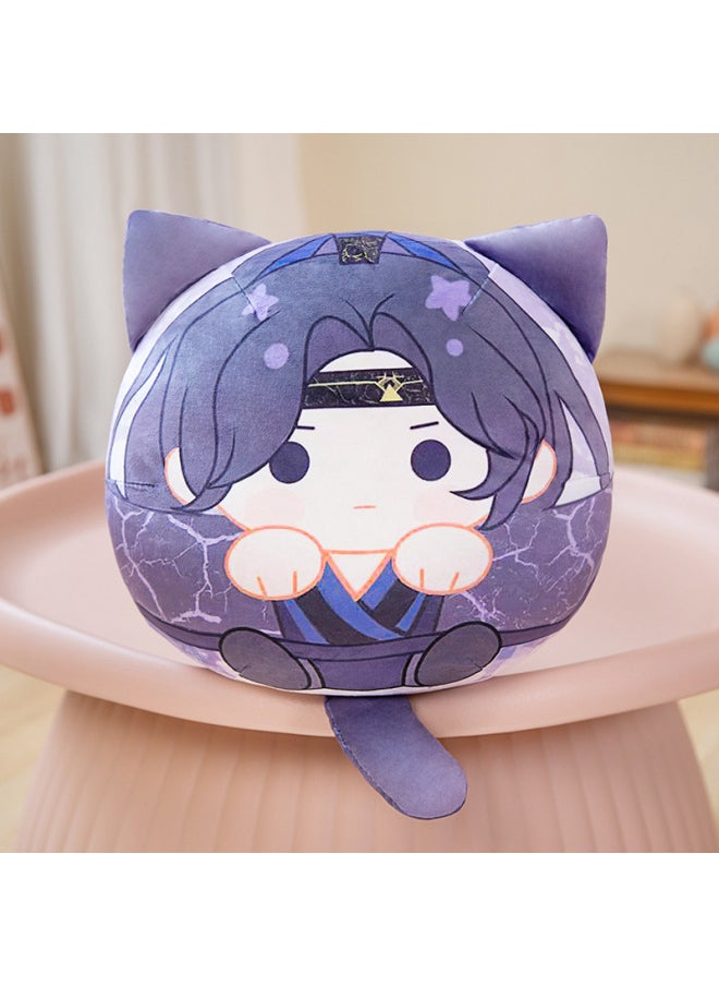 Generic - Squeaky Toy Pillow Surrounding Soft PP Cotton Filled Character Figurine For Young Adults Trade Export Packaging Other-Specifications:Fu Rong-Color:2 Pendant Pillows In Total - Image 1