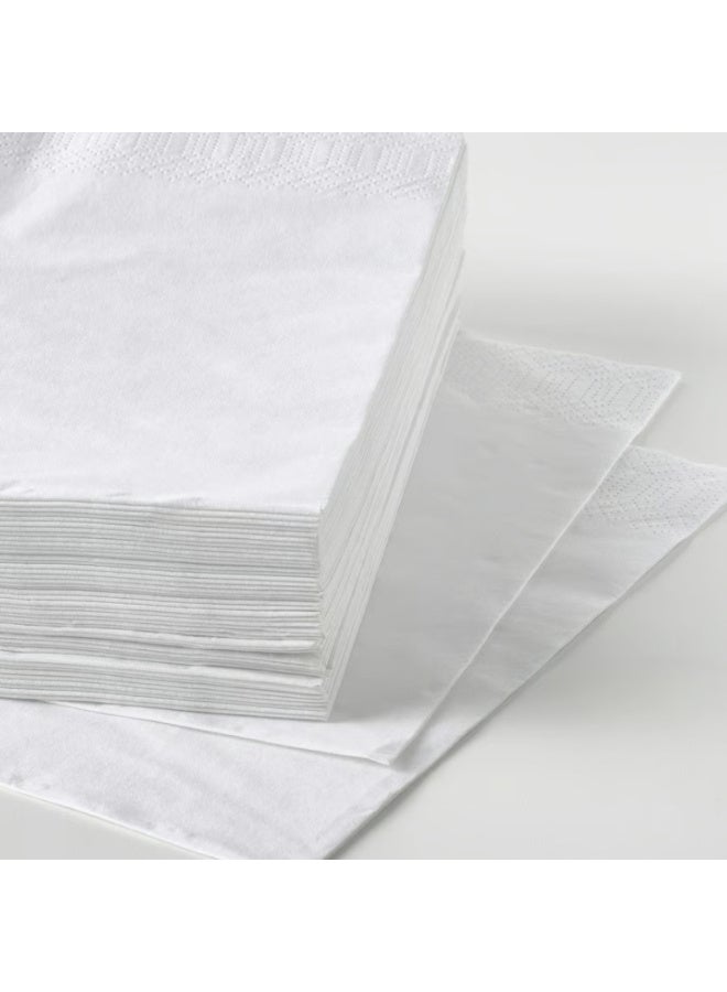 Ikea Paper napkins, white, 40x40 cm - Image 2