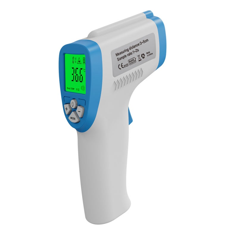 Infrared Thermometer: Non Contact, ±0.3℃ High Accuracy, 1-2 Seconds Fast Reading, LED Backlight Display - 32 Data Records, High Temperature Warning Portable Device for Babies Kids Adults - Image 1
