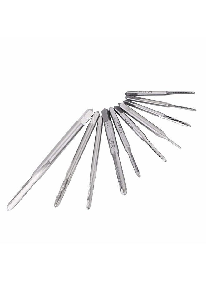 DEWIN 10pcs Mini Taps, M1 to M3.5 Machine Hand Thread Taps Set High-Speed Steel Threading Tools for Machining Nuts and Common Threads - Image 5