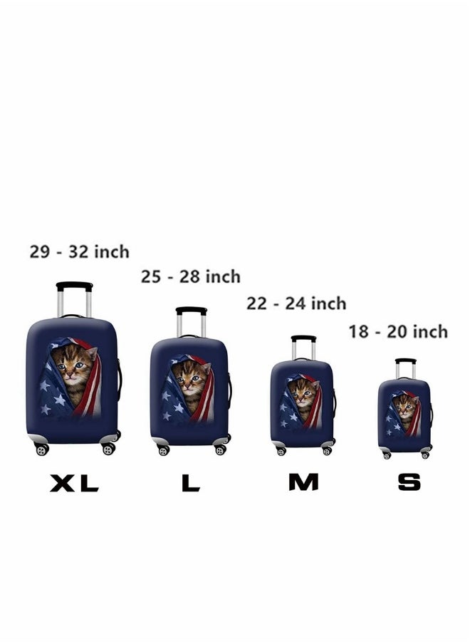 Generic Travel Luggage Cover Protector Fits 25-28 Inch, Washable Dustproof Anti-Scratch Suitcase Anti-scratch Spandex Baggage Covers  - Image 2