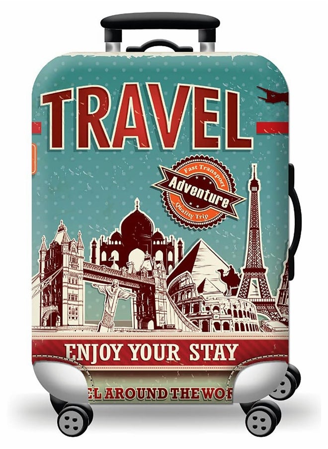 Generic Travel Luggage Cover Protector Fits 25-28 Inch, Washable Dustproof Anti-Scratch Suitcase Anti-scratch Spandex Baggage Covers  - Image 1