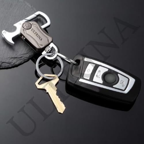 ULTRINA 5 in 1 Stylish Spinner Keychain- 360° Rotation Carabiner with Bottle Opener, Key & Phone Holder, Spinner Durable Zinc Alloy Multi-functional Keychain For Bike And Car. - Image 5