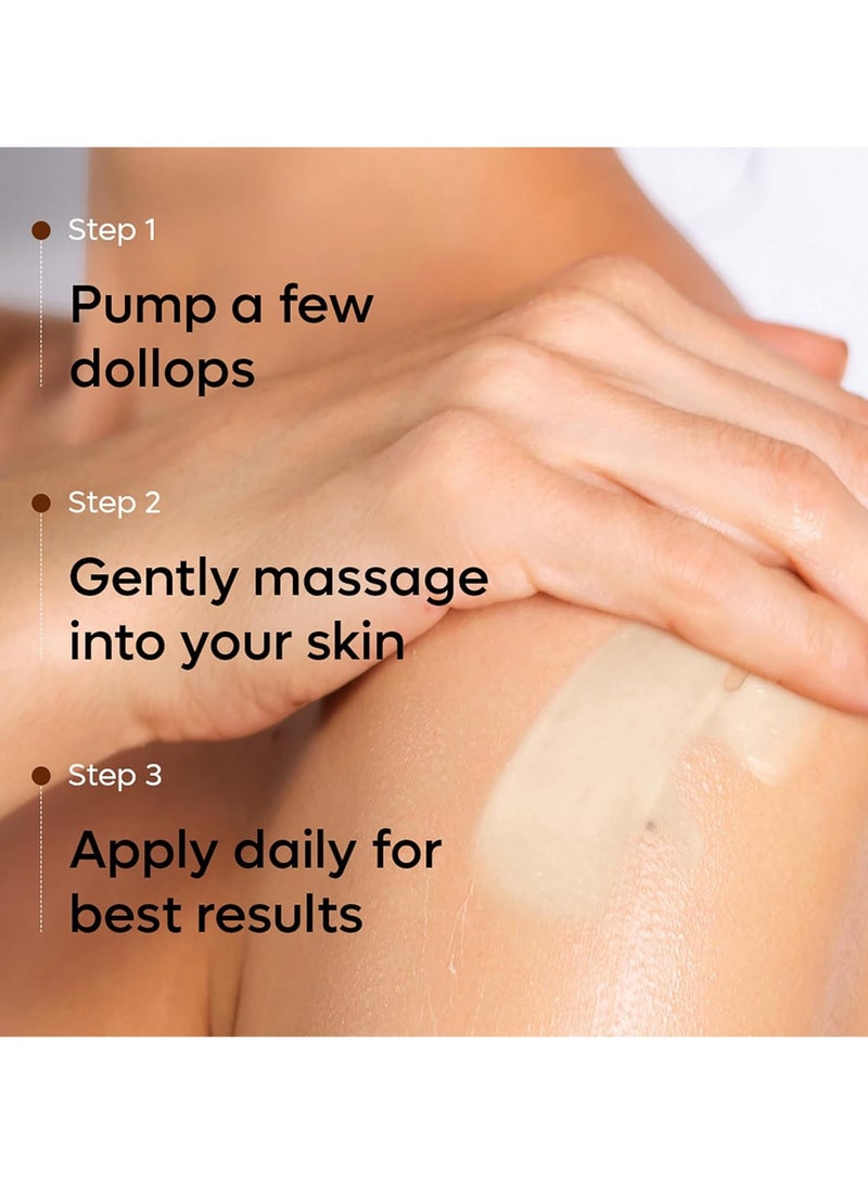 إم كافيين غسول الجسم بالقهوة بفيتامين C وزبدة الشيا | مرطب جسم غير دهني وخفيف الوزن للنساء والرجال | غسول الجسم للبشرة الجافة والعادية والدهنية (250 مل) - Image 5