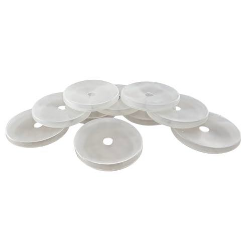 Master Magnetics Rubber Cover for Round Base Magnet Fastener RB70-2.65" Diameter, White, Pack of 10, RC-RB70X10 - Image 1