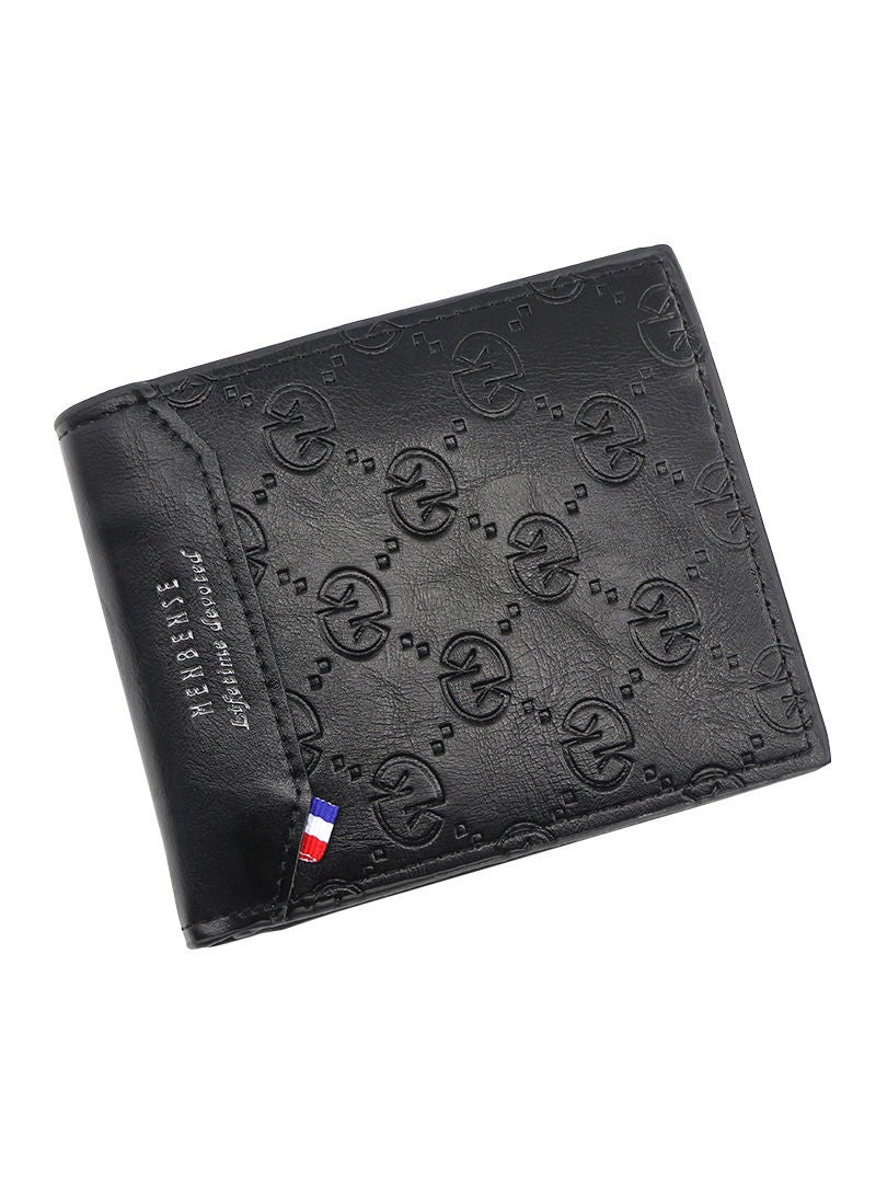 MenBense Men's Wallet Short Wallet 7 Card Position Holder ID Bag 11.5*9.5*1.5 cm - Image 1