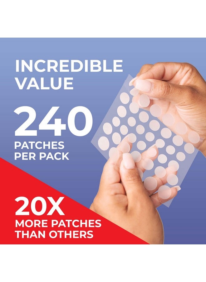 KEYCONCEPTS PatchRx Pimple Patches for Face (240 Patches), Hydrocolloid Acne Patches with Tea Tree Oil & Salicylic Acid, Pimple Patch Pimple Stickers, Hydrocolloid Patch Acne Dots Acne Pimple Patches For Face - Image 3