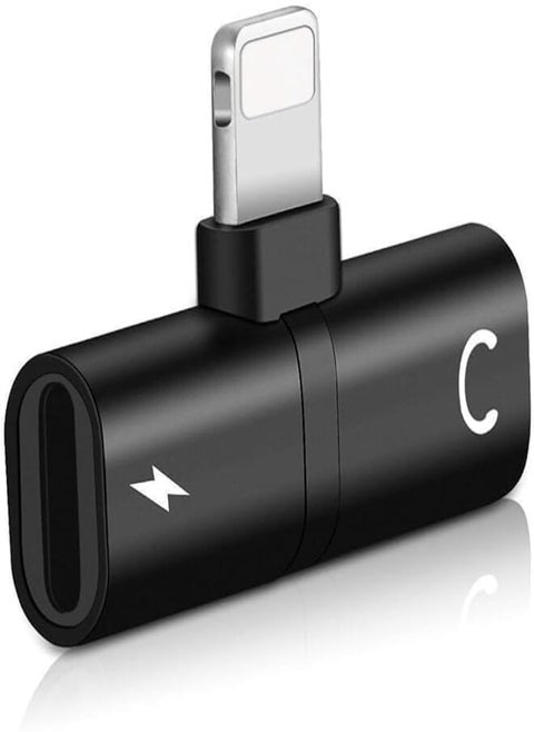 2-in-1 Lightning Audio Adapter & Charger: Dual Lightning Splitter Compatible with iPhone 14, 13, 12, 11, SE, X, XR, XS, 8, 7, 6 | Supports Calls, Audio, and Charging