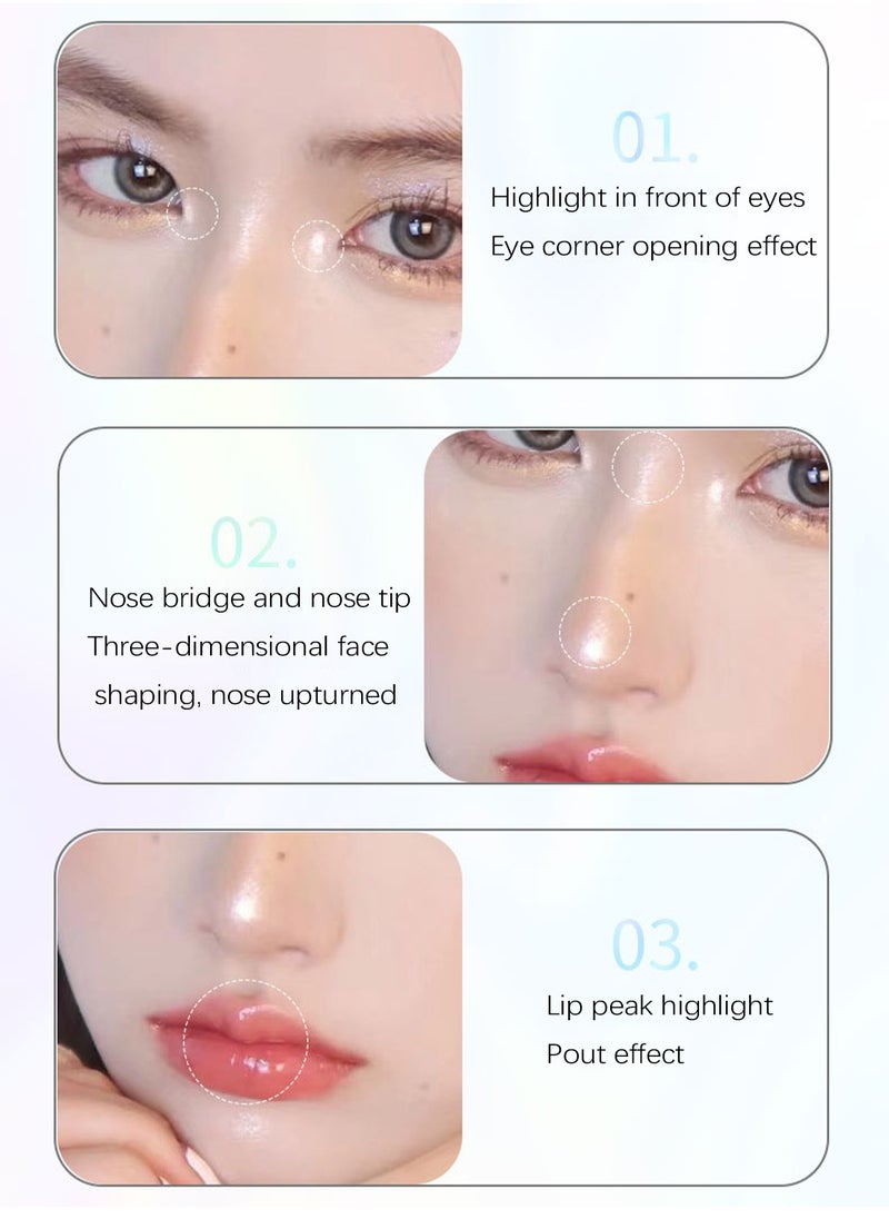 SHAQINUO - Moonlight of Youlan Highlighter - Liquid Highlighter Stick Luminizer for a Starlit Glow- 15g - Image 1