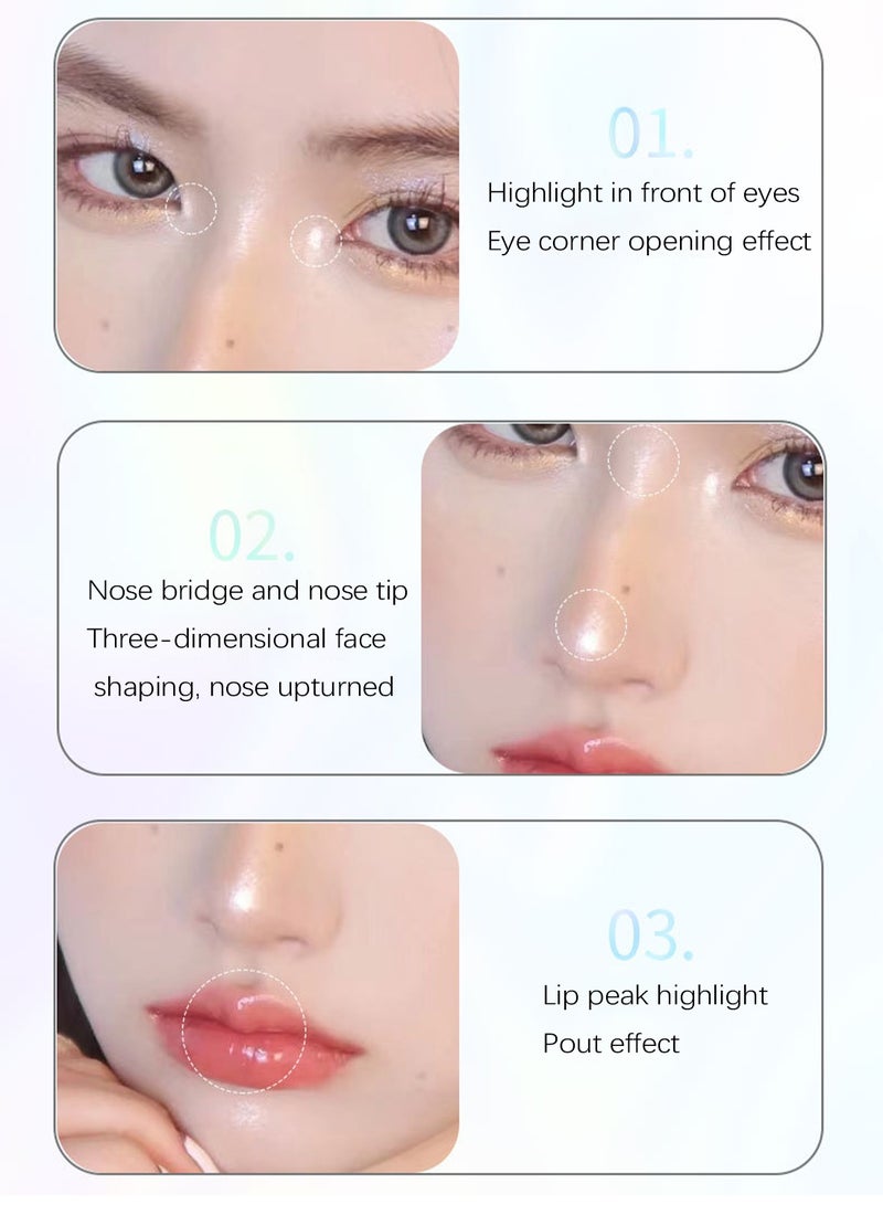 SHAQINUO Moonlight of Youlan Highlighter - Liquid Highlighter Stick Luminizer for a Starlit Glow- 15g  - Image 4