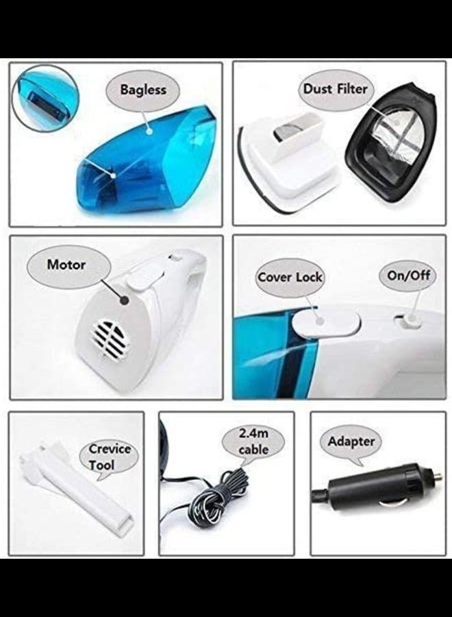 عباسلي قوة عالية جديدة - مكنسة كهربائية رطبة وجافة محمولة، نظيفة للغاية لتنظيف دراجة السيارة متعددة الأغراض - Image 3