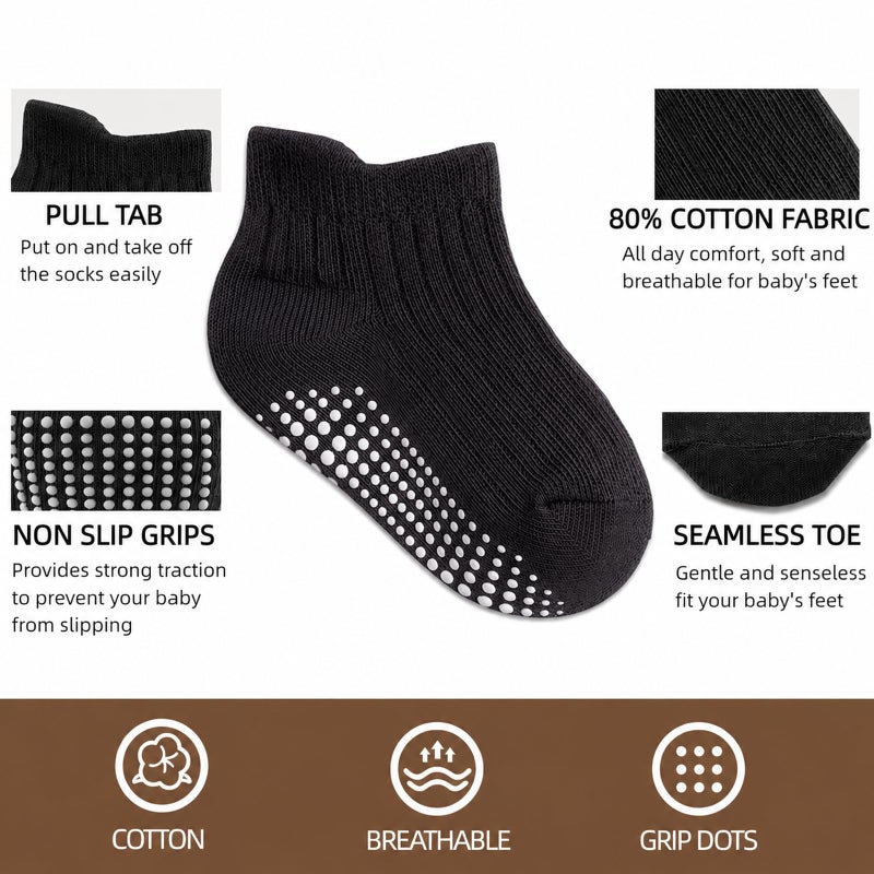 Toddler Boys' Non-Slip Grip Socks - Image 3
