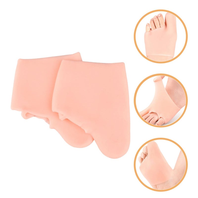VICASKY Big Toe Brace Bunion Splint for Women Toe Separators with Soft Cushion Flexible Bunion Pad for Foot Care Nude Color 1 Pair - Image 5