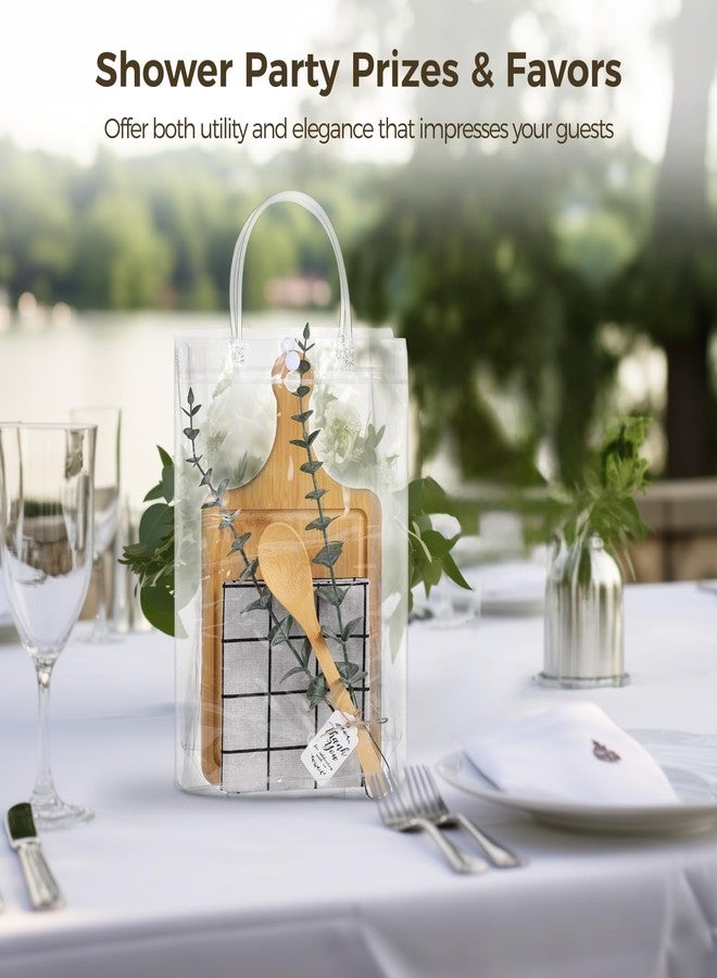 Anjetan 6 Sets Shower Prizes, Bridal Shower Winner Presents, Includes Tote Bags, Cheese Boards, Spoons, White Checkered Tablecloths, Artificial Eucalyptus Stems, Party Favors for Guests - Image 2