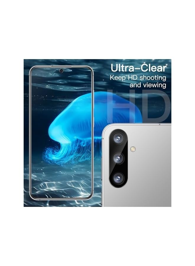 Jetech Screen Protector for Galaxy S24 5G 6.2-Inch with Camera Lens Protector, Tempered Glass Film, Fingerprint ID Compatible, HD Clear, 2-Pack Each - Image 4