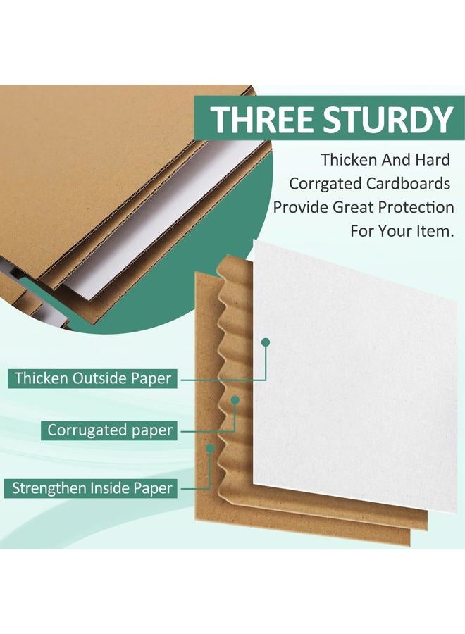Eupako 30 Pack Small Shipping Boxes Assorted Sizes, White Corrugated Box Mailers, Cardboard Boxes for Packaging Small Business, Mailing, 5x5x5 & 6x6x6 & 8x6x6 10 PCS Each Small Boxes - Image 5