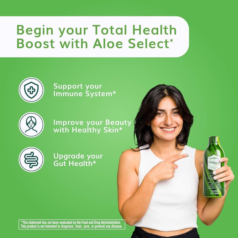 Univera Aloe Vera Juice Preminum Organic Aloe Vera Digestive Enzymes for Gut Health Immune Support Prebiotic Supplement Reduces Inflammation Mango Flavor 30 Day Supply 33 fl oz - Image 5