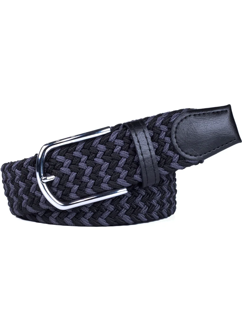 Deribond Men's Belt with Braided Elastic Feature