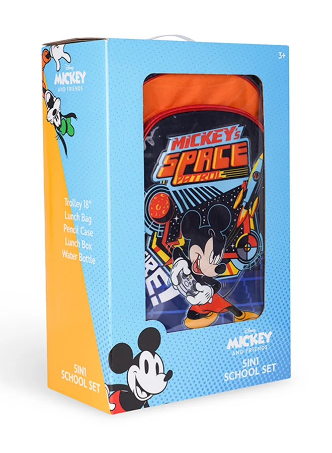 Disney 5 In 1 Disney Mickey Mouse Space Patrol Trolley Box Set, 18 inches