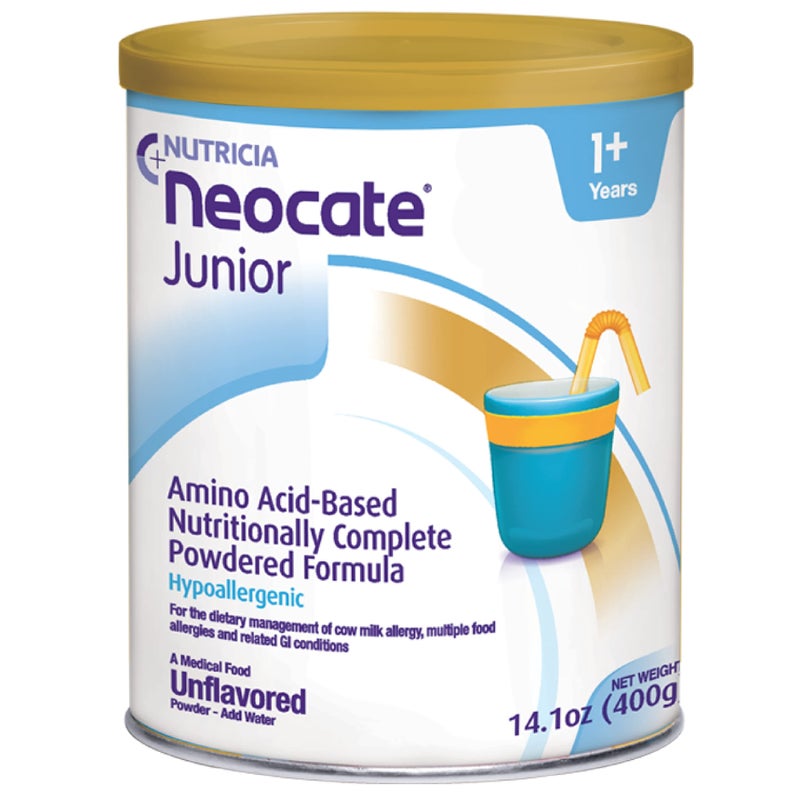 Neocate Nutricia Neocate Junior - Hypoallergenic, Dairy-Free, Amino Acid-Based Formula Without Prebiotics for 1+ Years - for Toddlers, Kids & Teens - Powdered Formula - 14.1 oz can (Case of 1) - Image 1