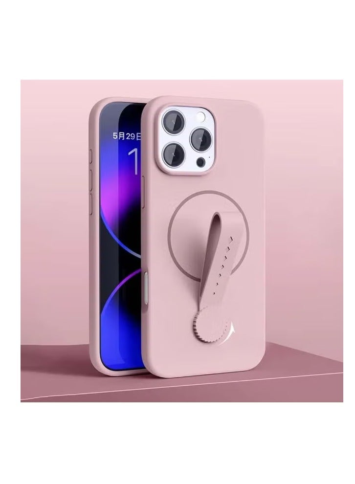 Magnetic Silicone Phone Case With 360 Degree Rotating Finger Band Mobile Phones Cover for Iphone 12 Pro Max