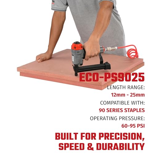 Kaymo ECO-PS9025 Pneumatic Stapler Gun 90 Series 12-25mm Grey with Black - Image 3