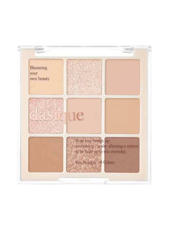 DASIQUE Shadow Palette #07 Milk Latte 8g I 9 Blendable Shades in Smooth Matte and Shimmer Finishes with Gorgeous Pearls | Eye Makeup Palette | Cruelty Free | K-beauty - Image 1