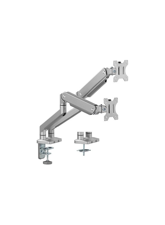 Newstar Dual Spring-Assisted Monitor Arm LDT53-C024 – Fits 17″-32″ Screens, Aluminum, Fully Adjustable (Clamp & Grommet) - Image 1