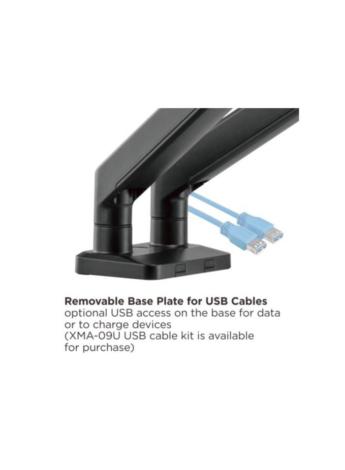 Newstar Dual Spring-Assisted Monitor Arm LDT53-C024 – Fits 17″-32″ Screens, Aluminum, Fully Adjustable (Clamp & Grommet) - Image 2