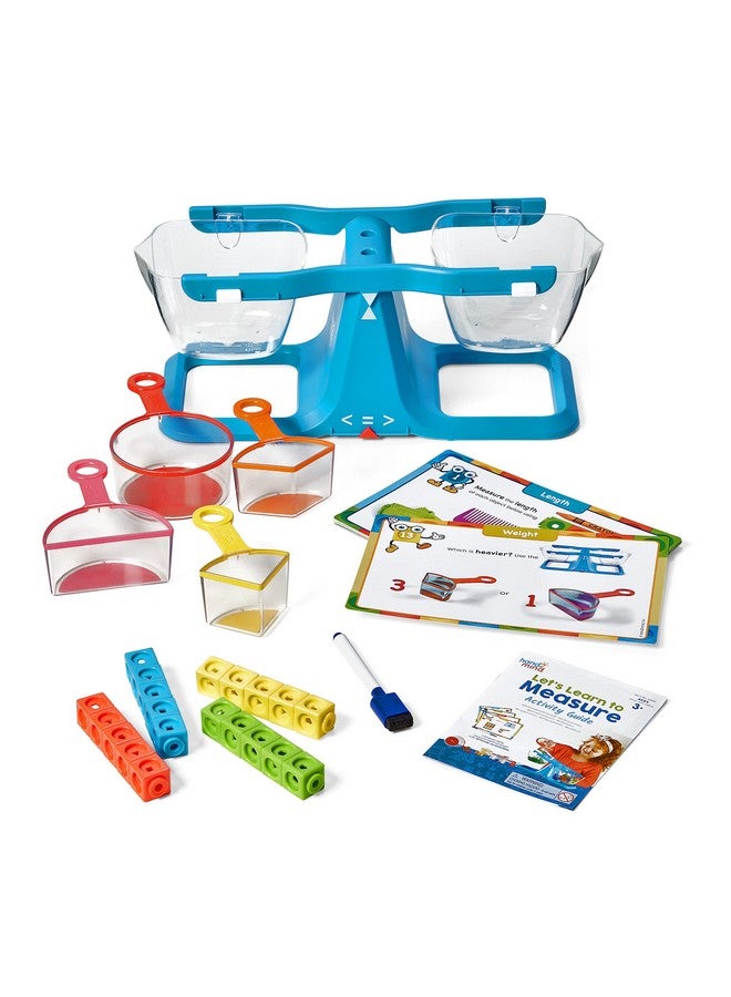 hand2mind Let'S Learn To Measure Activity Set Kids Measuring Cups Bucket Balance Mathlink Cubes And Activity Cards Set Teacher Supplies Classroom Supplies Preschool Learning Toddler Learning - Image 3