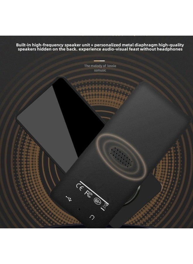 Screen Mp3 Player Memory Mp4 Pluggable Memory Card Hot 1.8 Screen English Listening Mp3 Can Be Put Outside-Body Color:Light Blue [Band Out]]-Memory Capacity:Single Card [without Memory] + Full Set Of Accessories