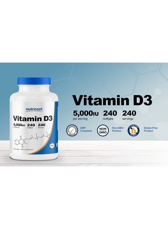 Nutricost Vitamin D3 5000 Iu 240 Softgels Nongmo And Gluten Free Vitamin D - Image 4