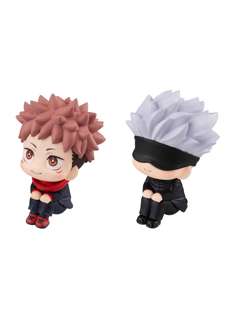 general Jujutsu Battle Series Gojo Satoru model ornaments, Knotweed Yuji PVC model toy decoration collection gift 10cm - Image 2