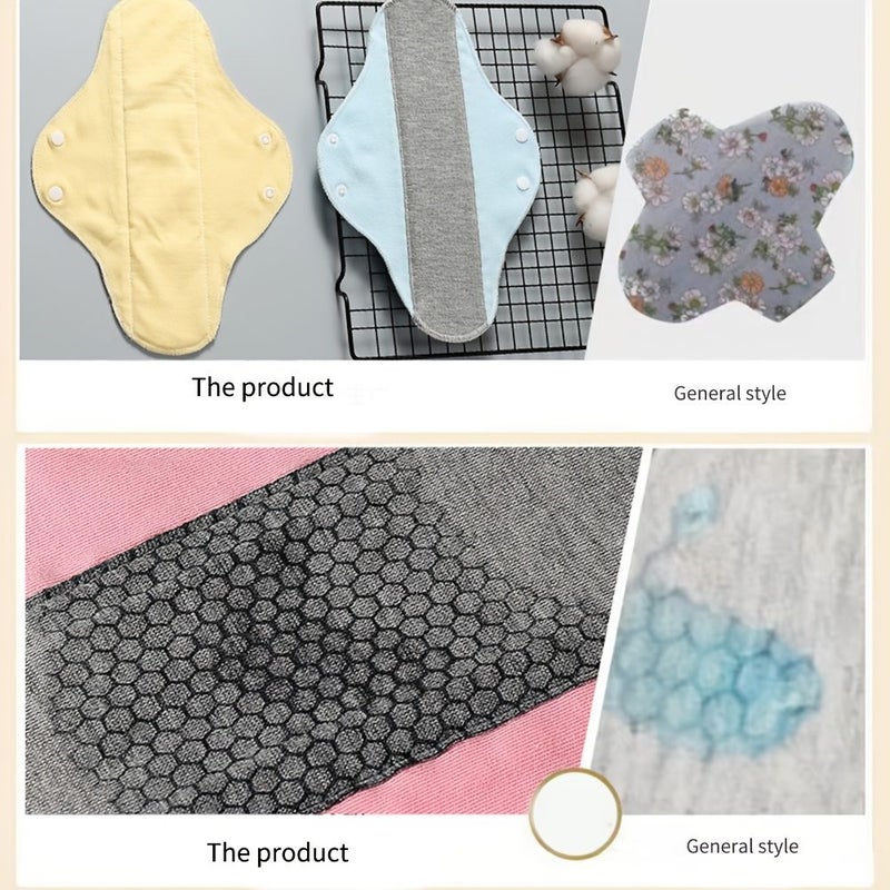 Washable Fabric Underwear Pads Assorted Colors Soft Breathable for Women Elderly - Image 5